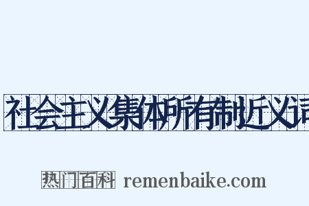 社会主义集体所有制近义词是什么意思的图片